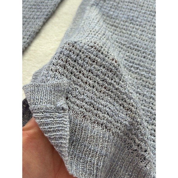 J. Crew Semi-Sheer Knit Raglan Sleeve Crewneck Oversize Sweater XS Heathered - Picture 6 of 8